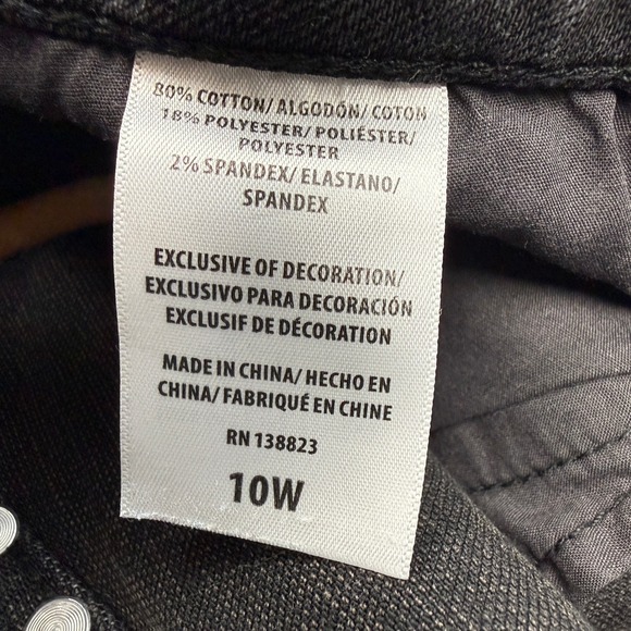 Idyllwind Miranda Lambert Jean Shorts 10W Black Studded High Rise Gypsy - Picture 6 of 7